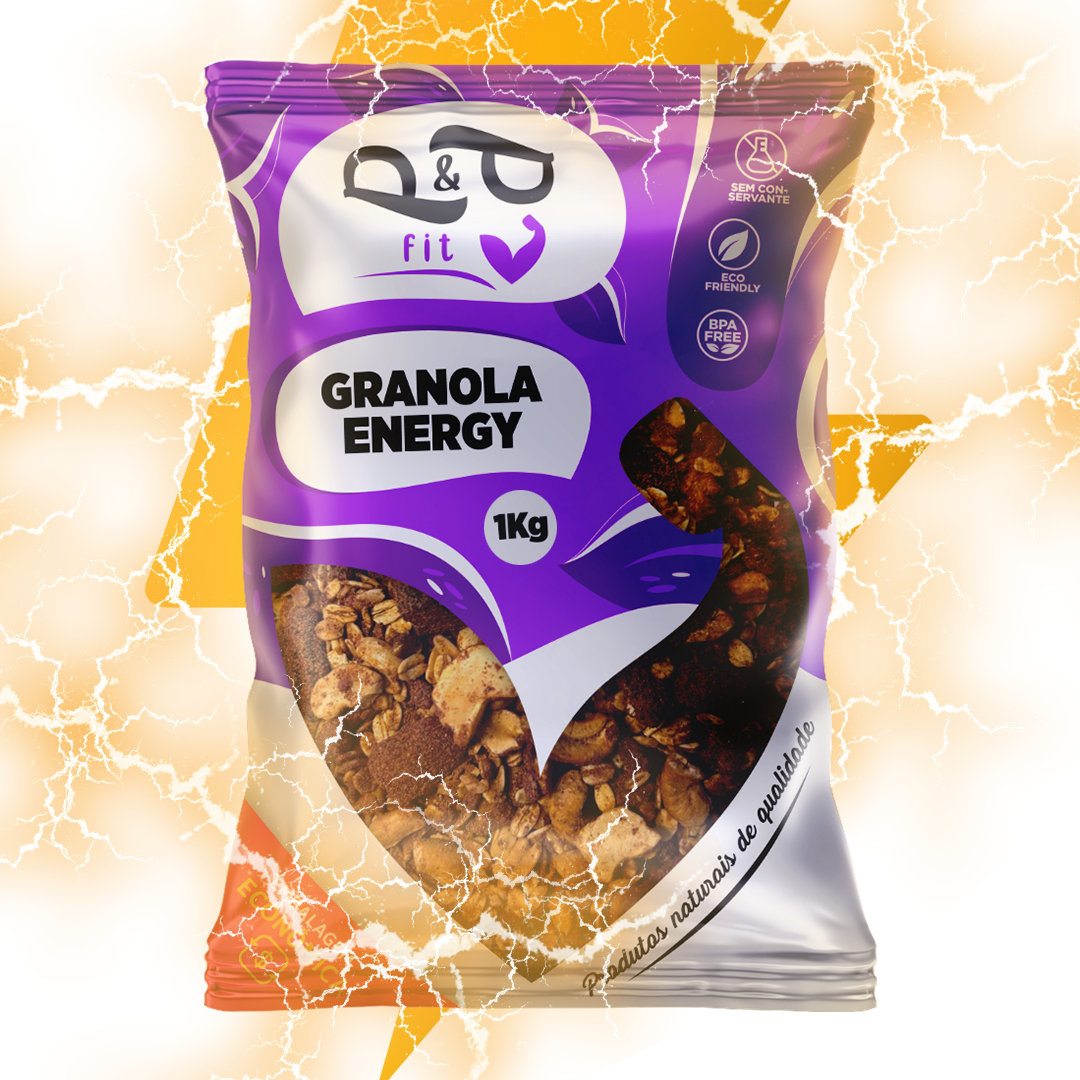 Granola Gourmet P&P Energy Sem Açúcar com Açaí Guaraná Castanha e Banana